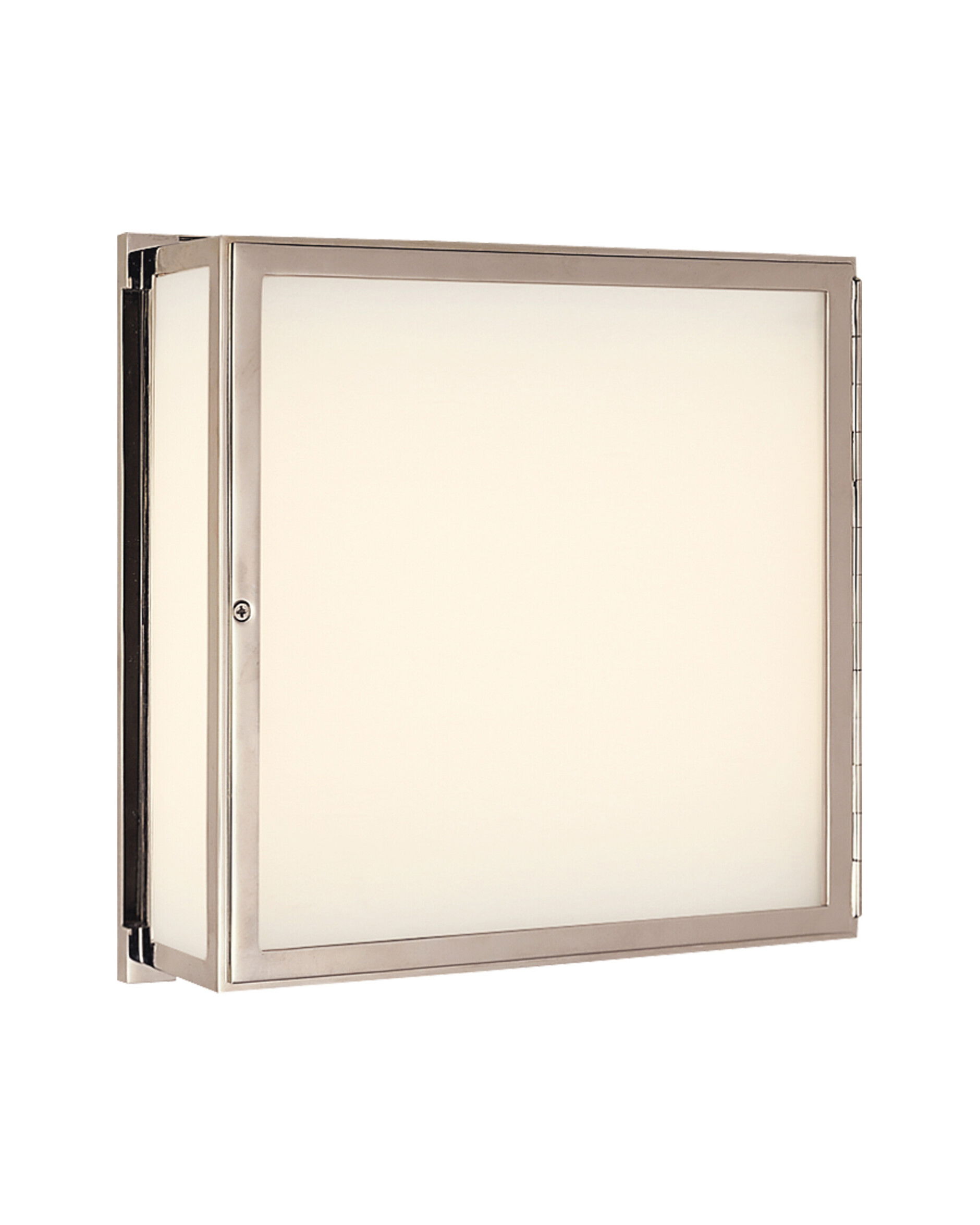 Mercer vägglampa kvadrat nickel