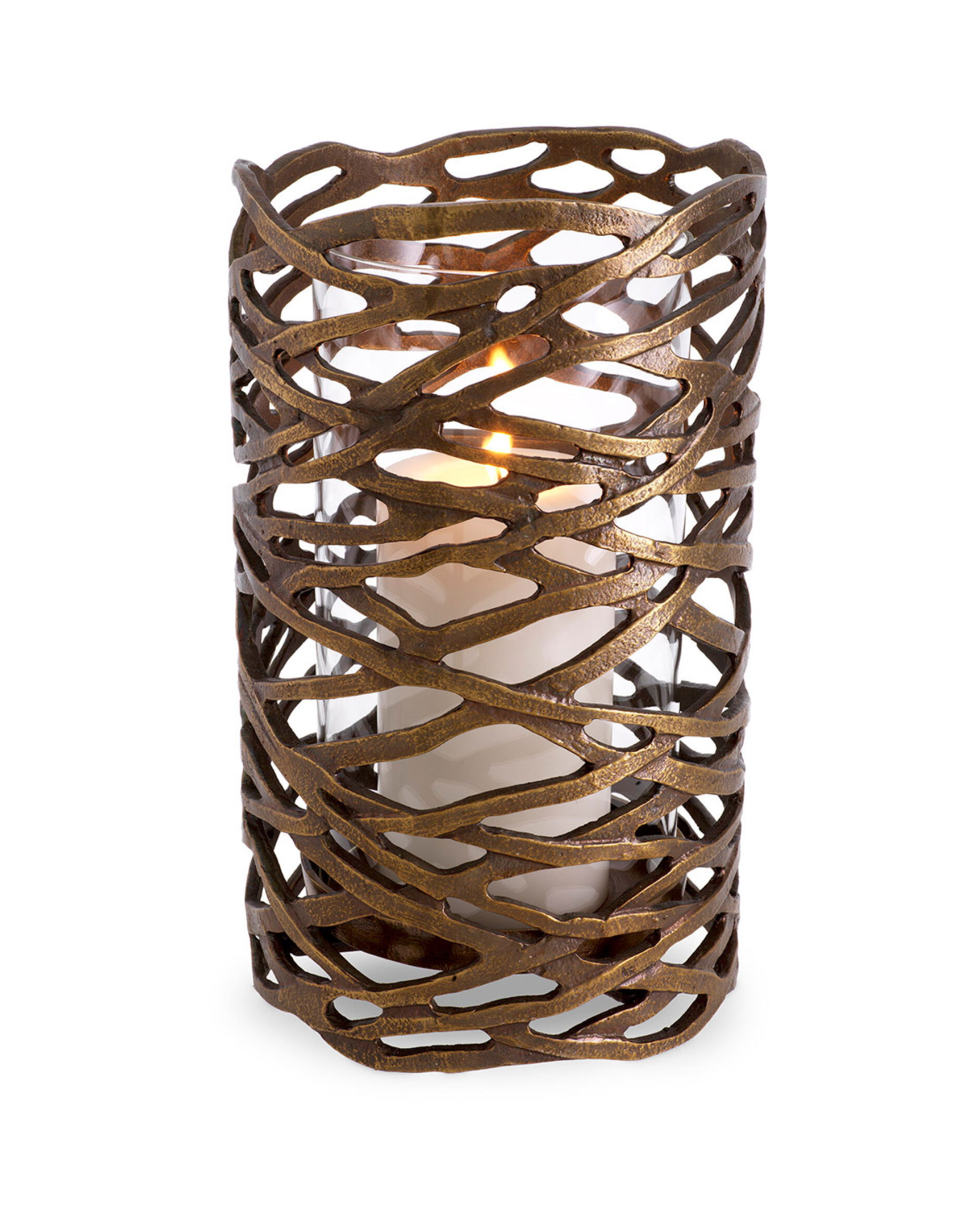 Lanai ljuslykta antik mässing