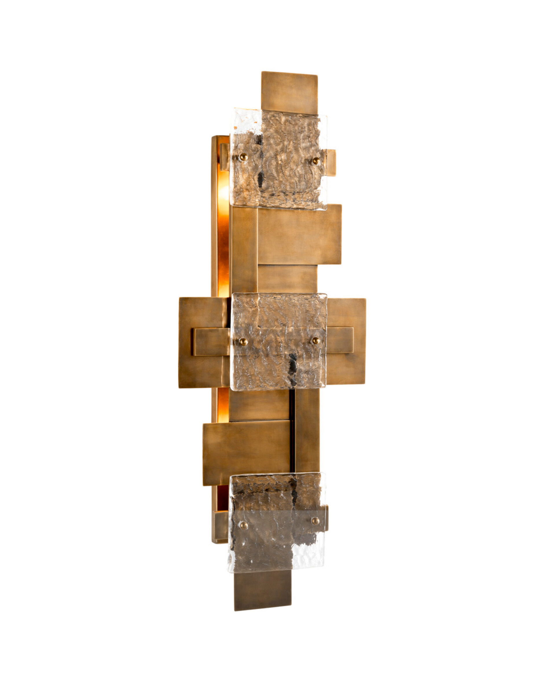 Langham vägglampa antik mässing