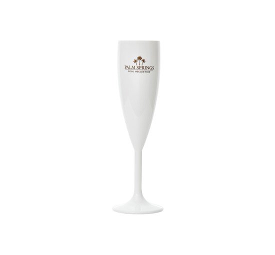 Champagneglass, hvite, 4-pakning