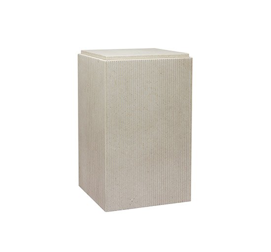 Cube side table athen stone