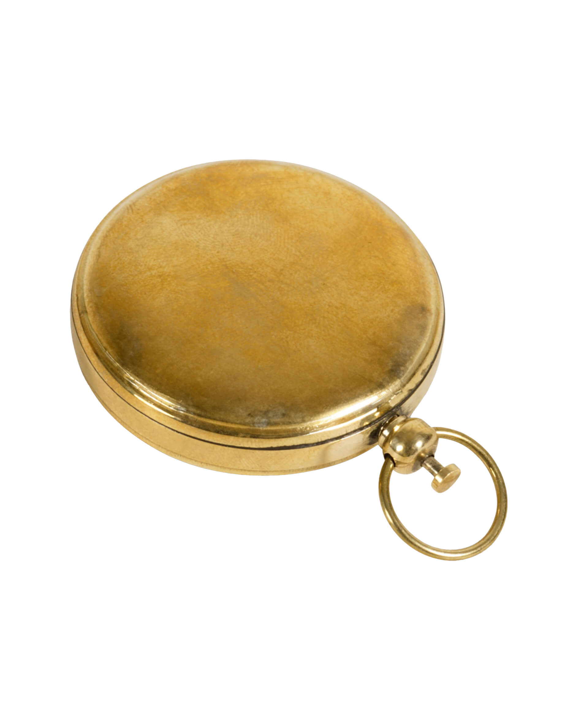 Mini push button kompass mässing