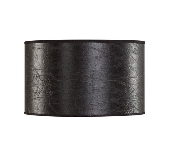 Leather Black - Claton lampshade black cylinder