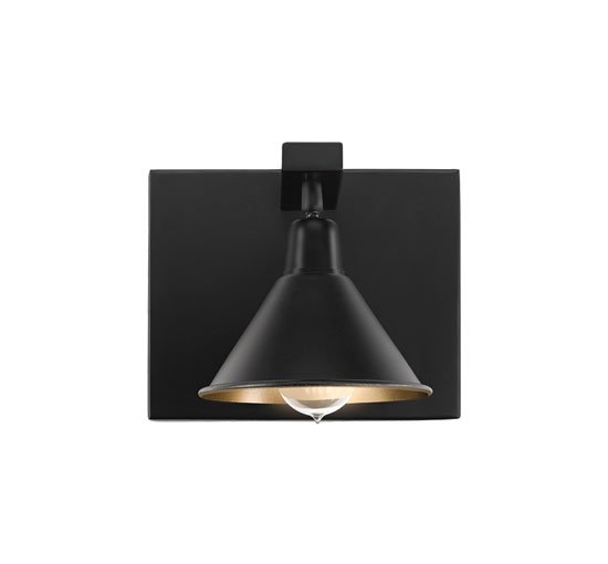 Anzio wall lamp single black