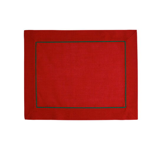 Red - Castleford Holiday Placemat Red