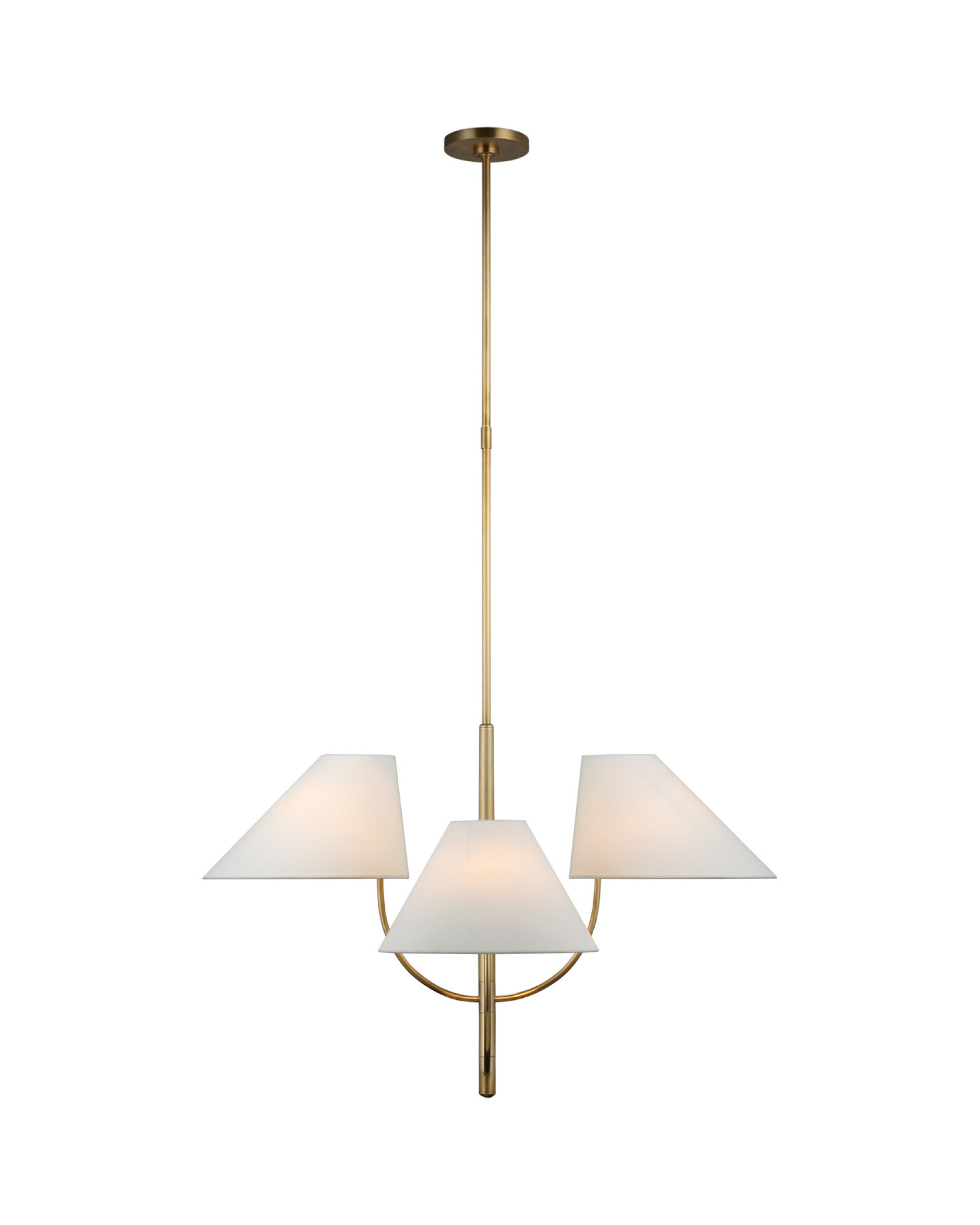 Kinsley One-Tier Chandelier Brass