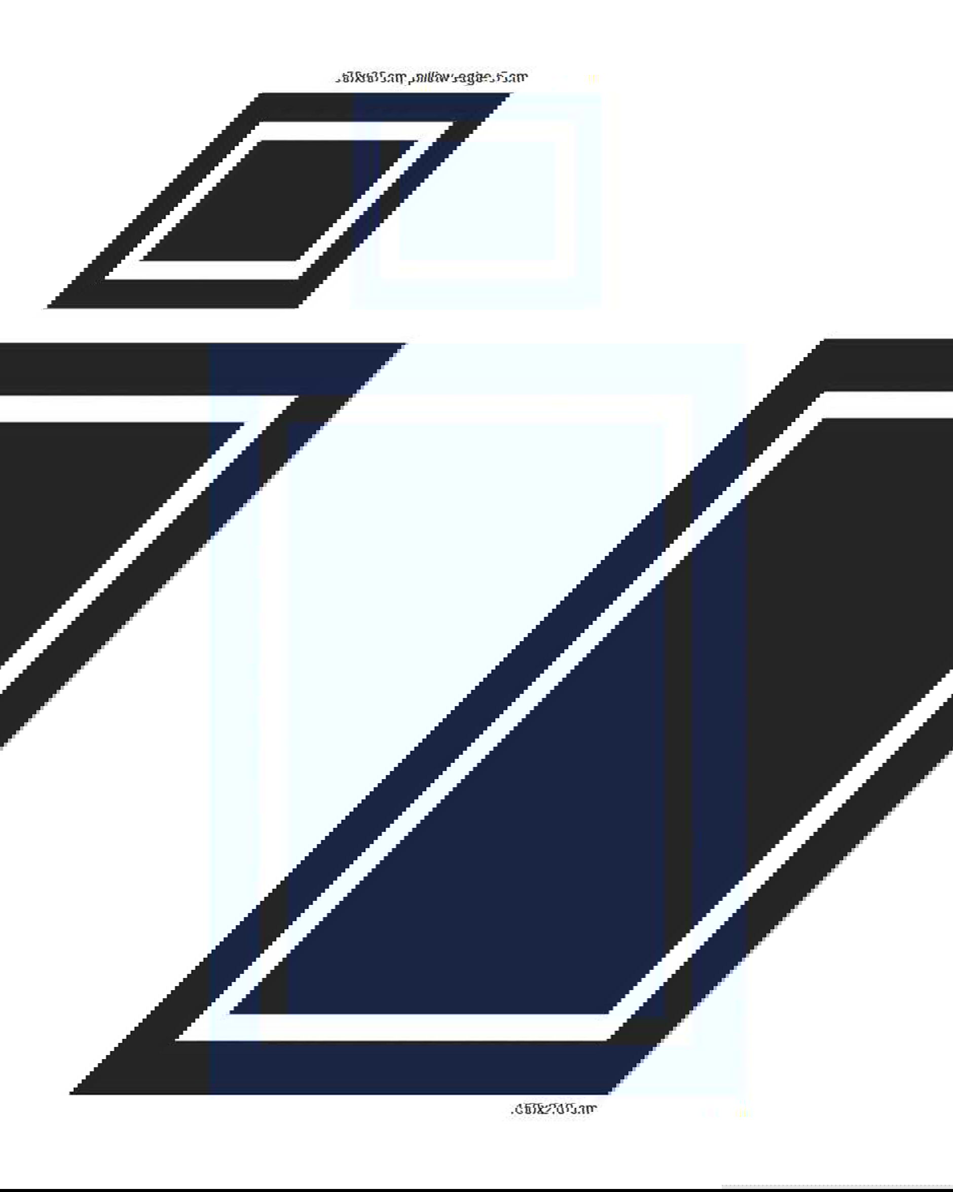 Mayfair påslakan blå/vit