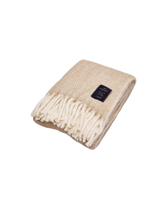 Savoie Herringbone pläd sand
