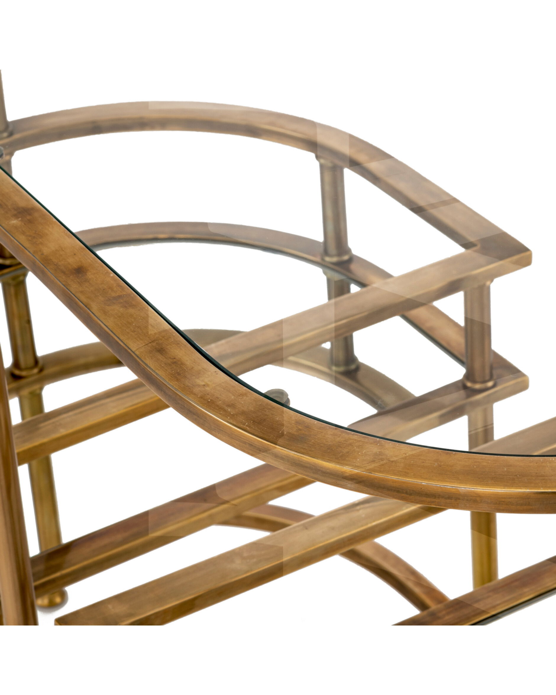 Lavalle drinkvagn antik mässing