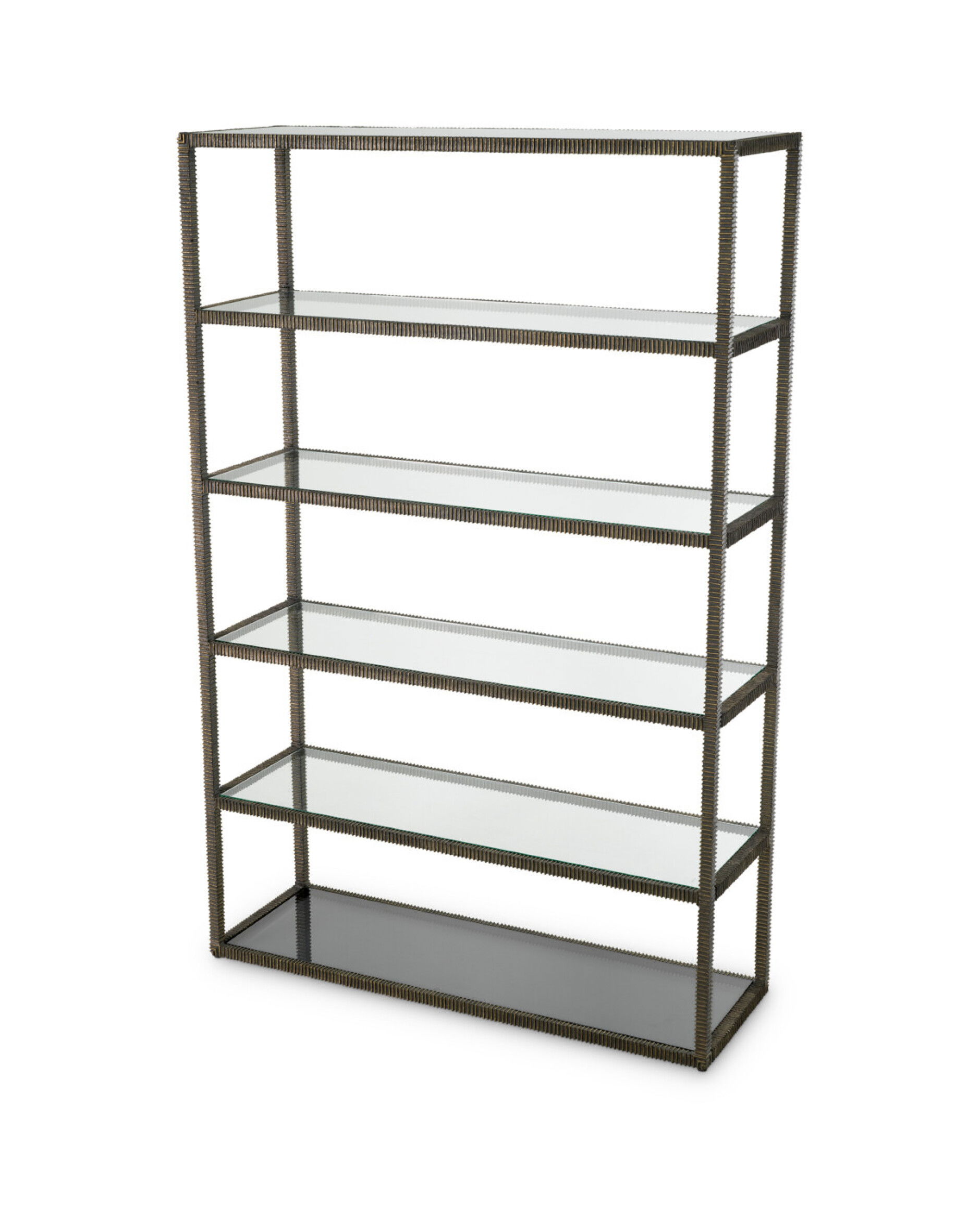 Bethesda Shelving Unit Bronze / Glass