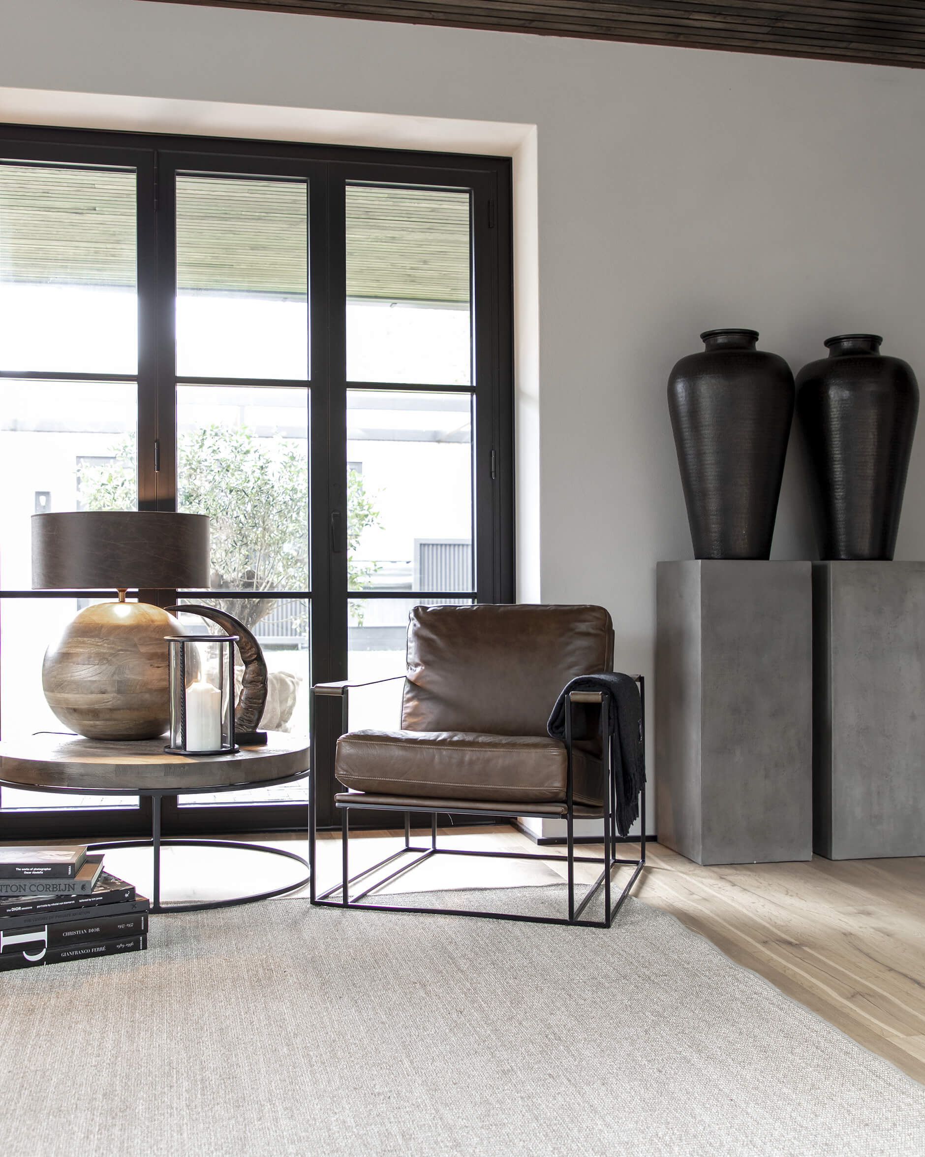 Colt bordslampa brun