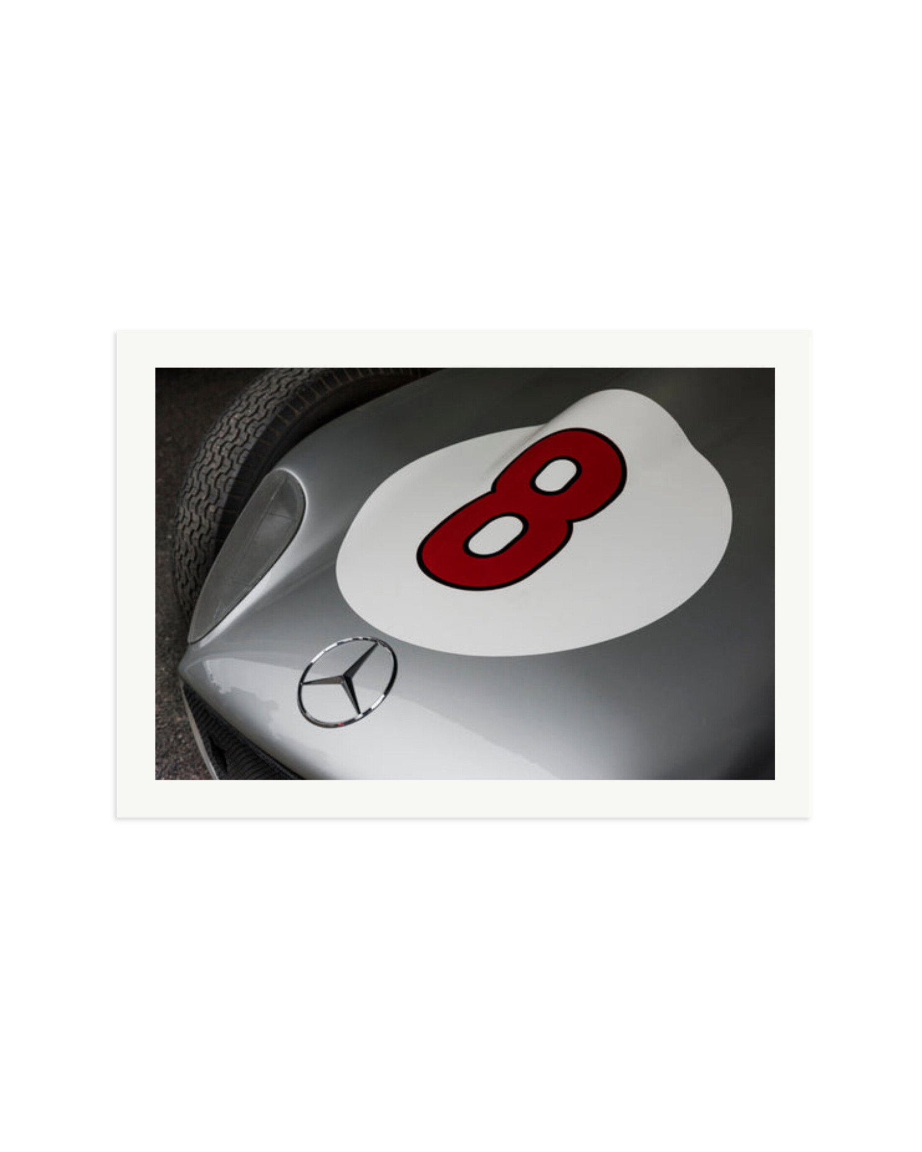 1955 Mercedes Benz W196 'Monoposto' Print Only / XXL