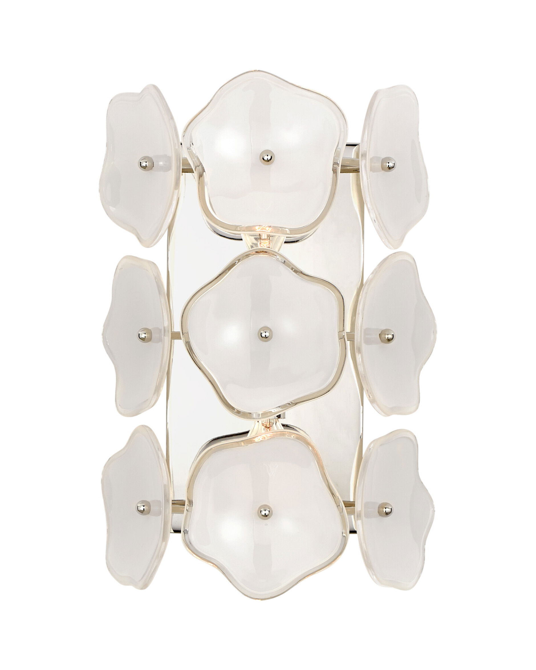 Leighton vägglampa nickel/cream