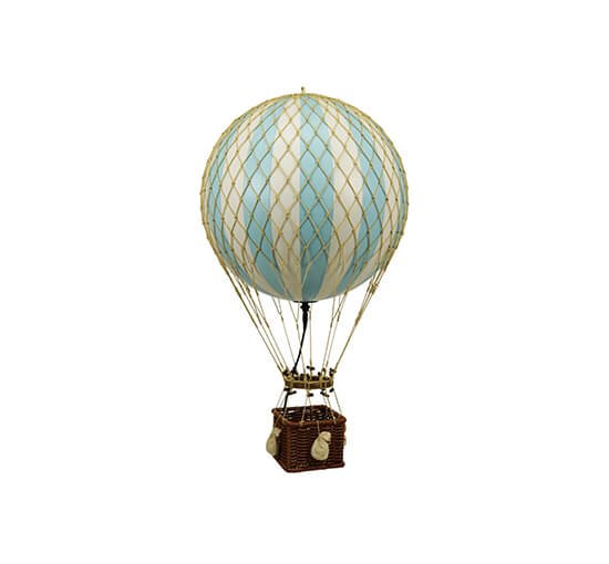 Lyseblå - Royal Aero luftballon LED stjerner