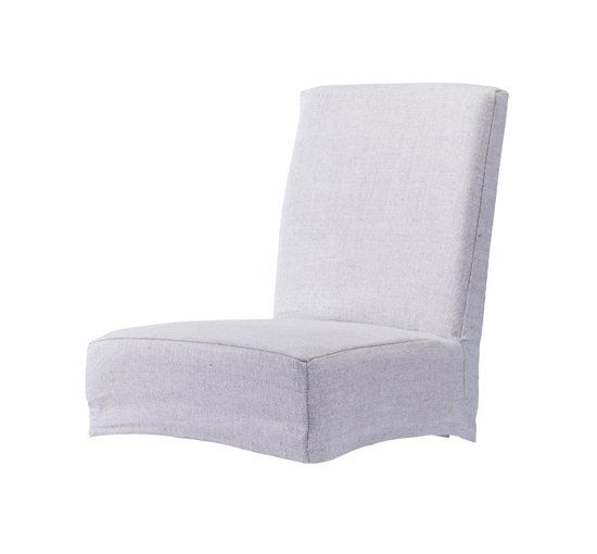 Linen Sand - Boston chair cover suave black