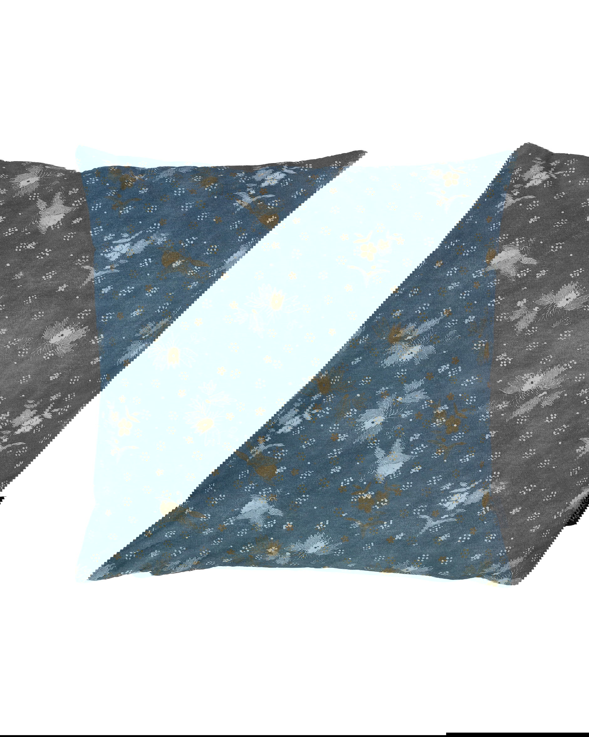 Wells Batik cushion cover chambray