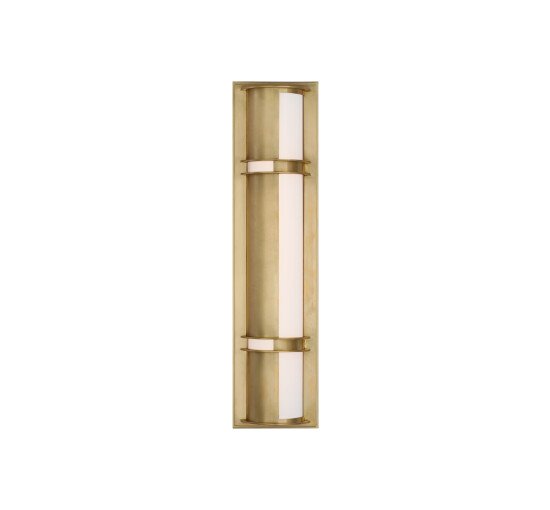 Natural Brass - Strever 18" skärmad vägglampa brons