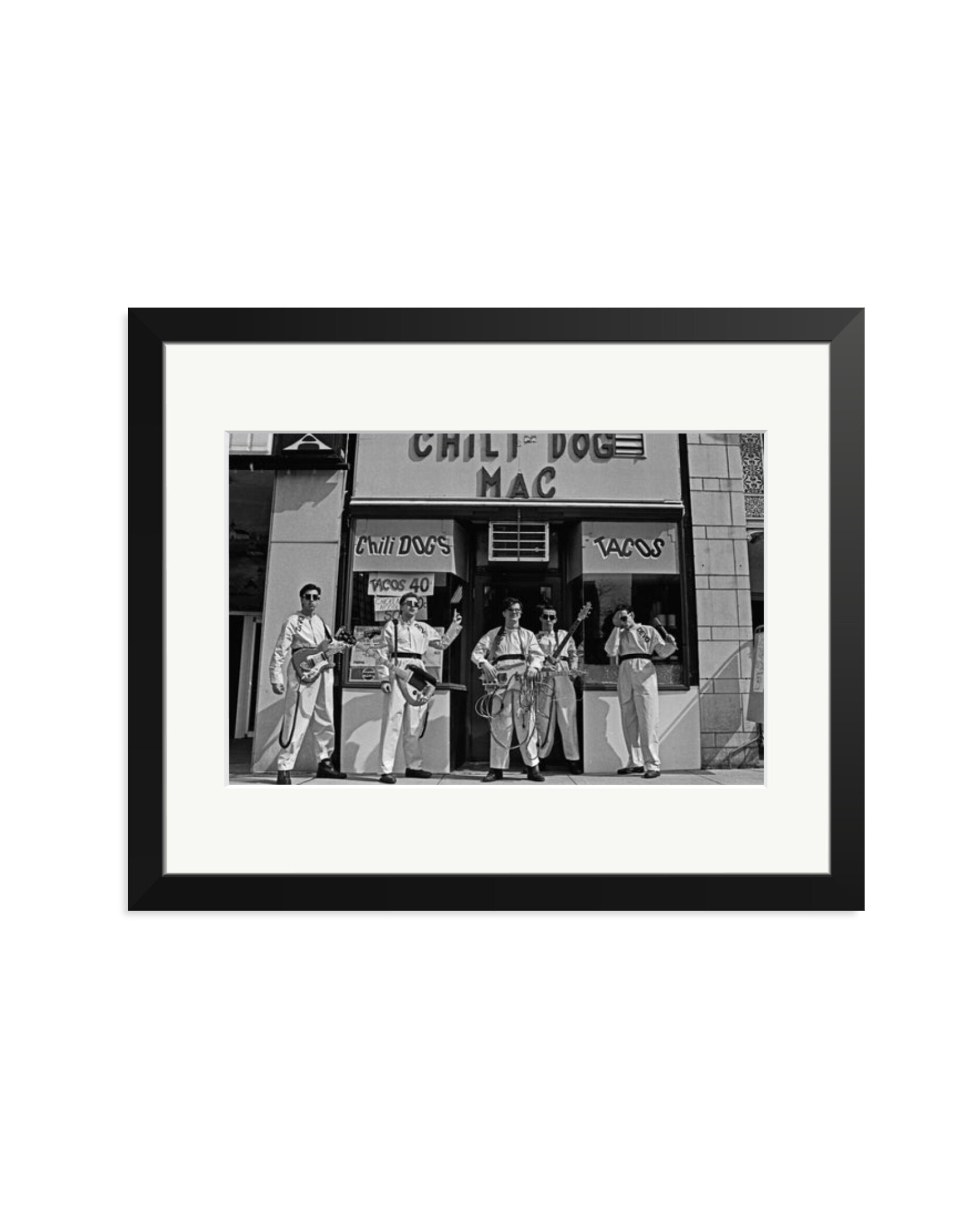 Devo at The Chili Dog Mac in Akron 1978 Black / Medium