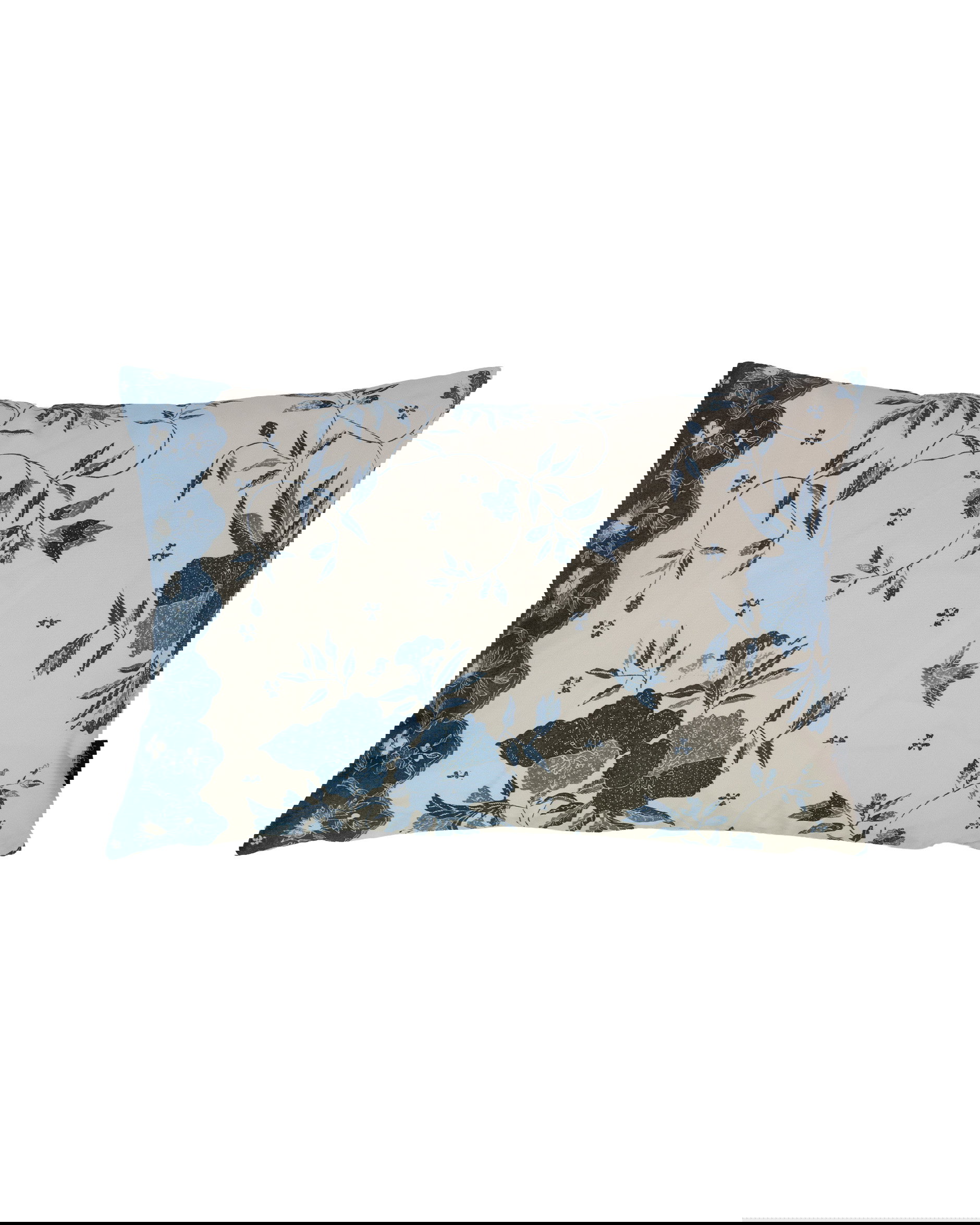 Elyria Floral Batik kuddfodral blå / vit