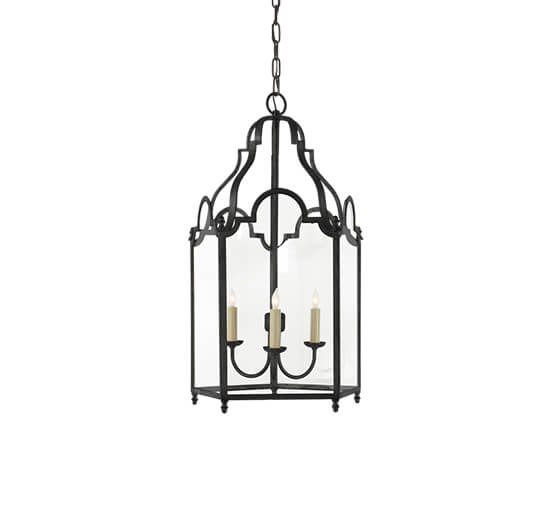 null - French Market taklampe black rust M