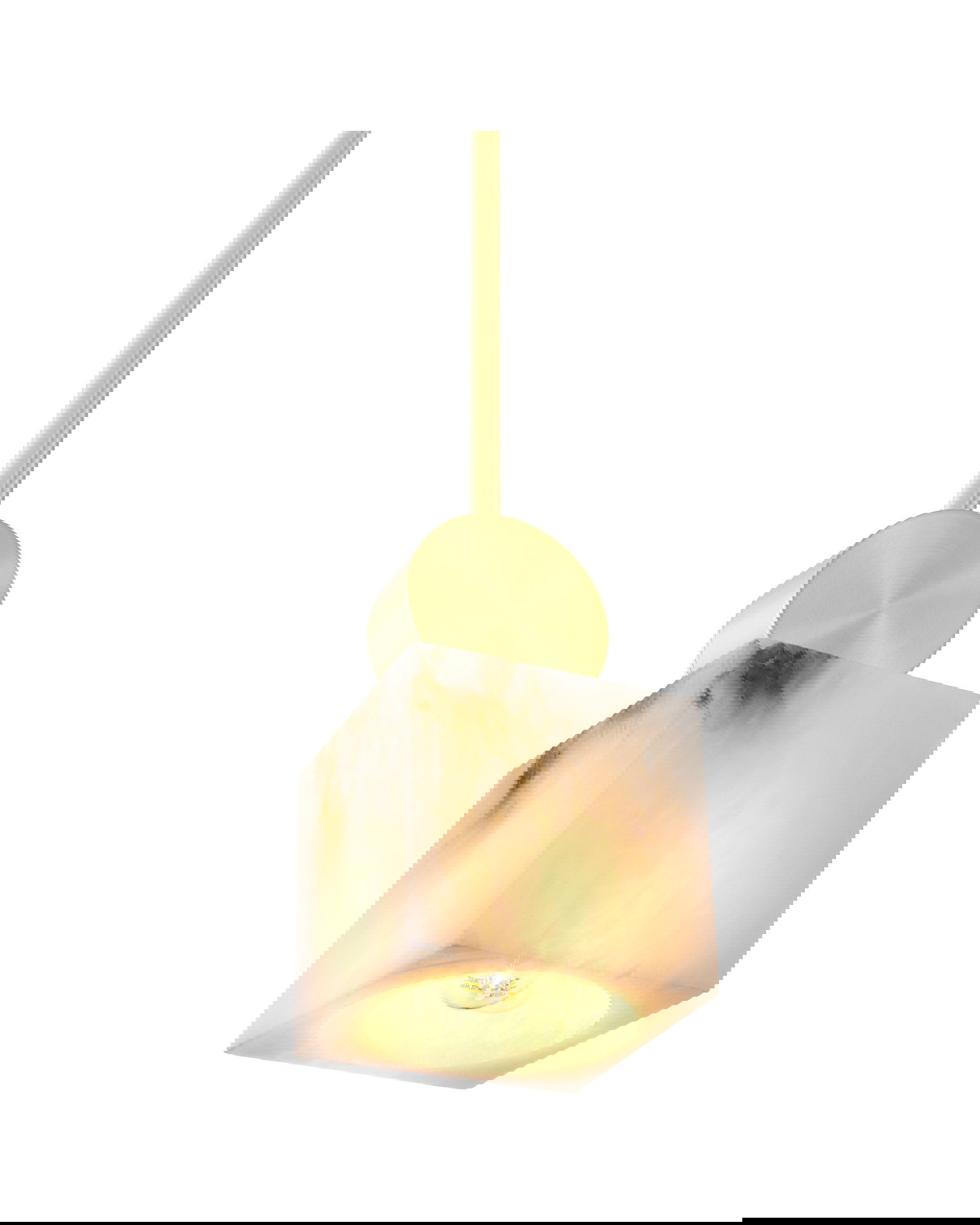 Etruscan taklampa mässing kvadrat