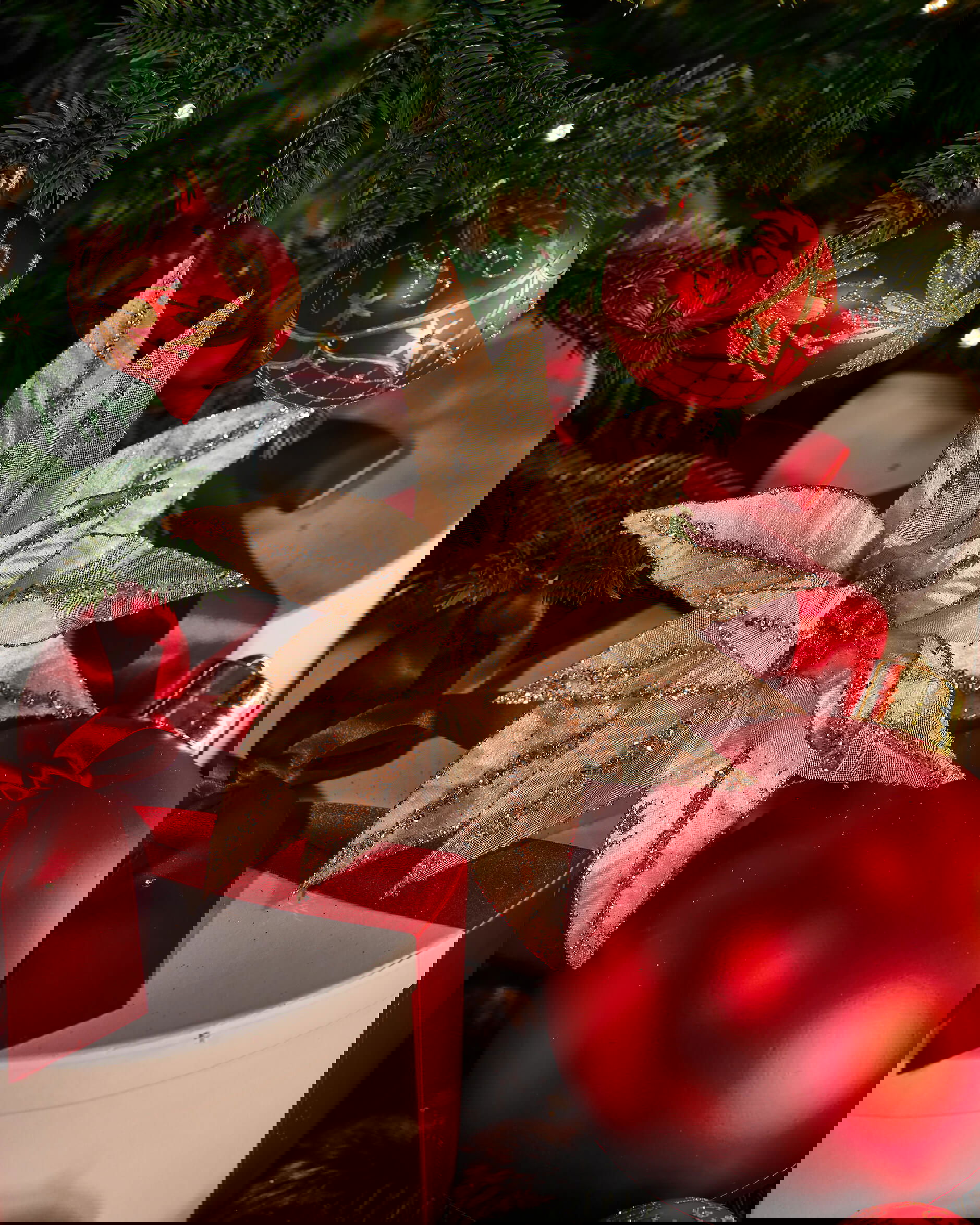 Morisot blomma juldekoration champagne