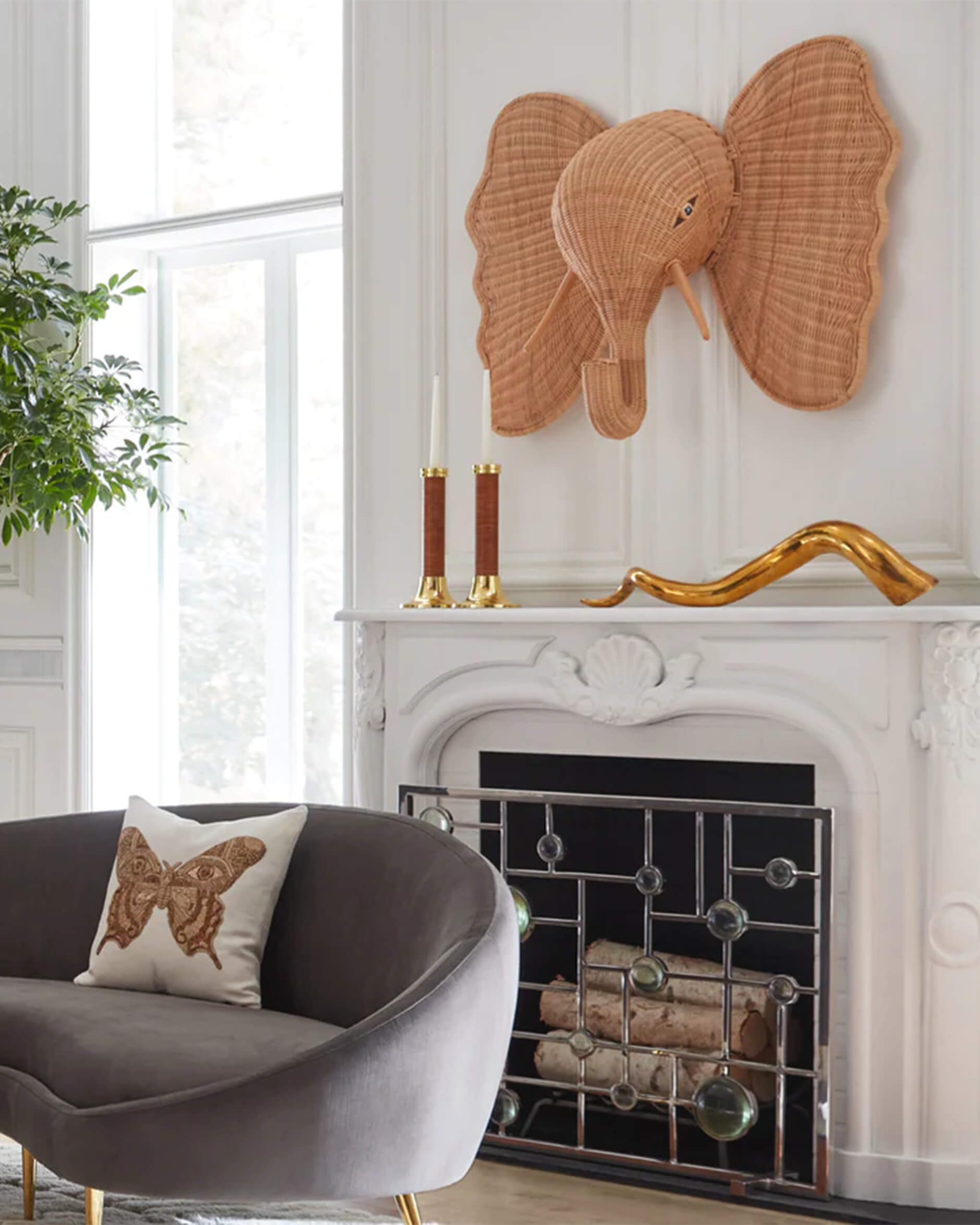 Riviera ljusstakar mässing 2-pack