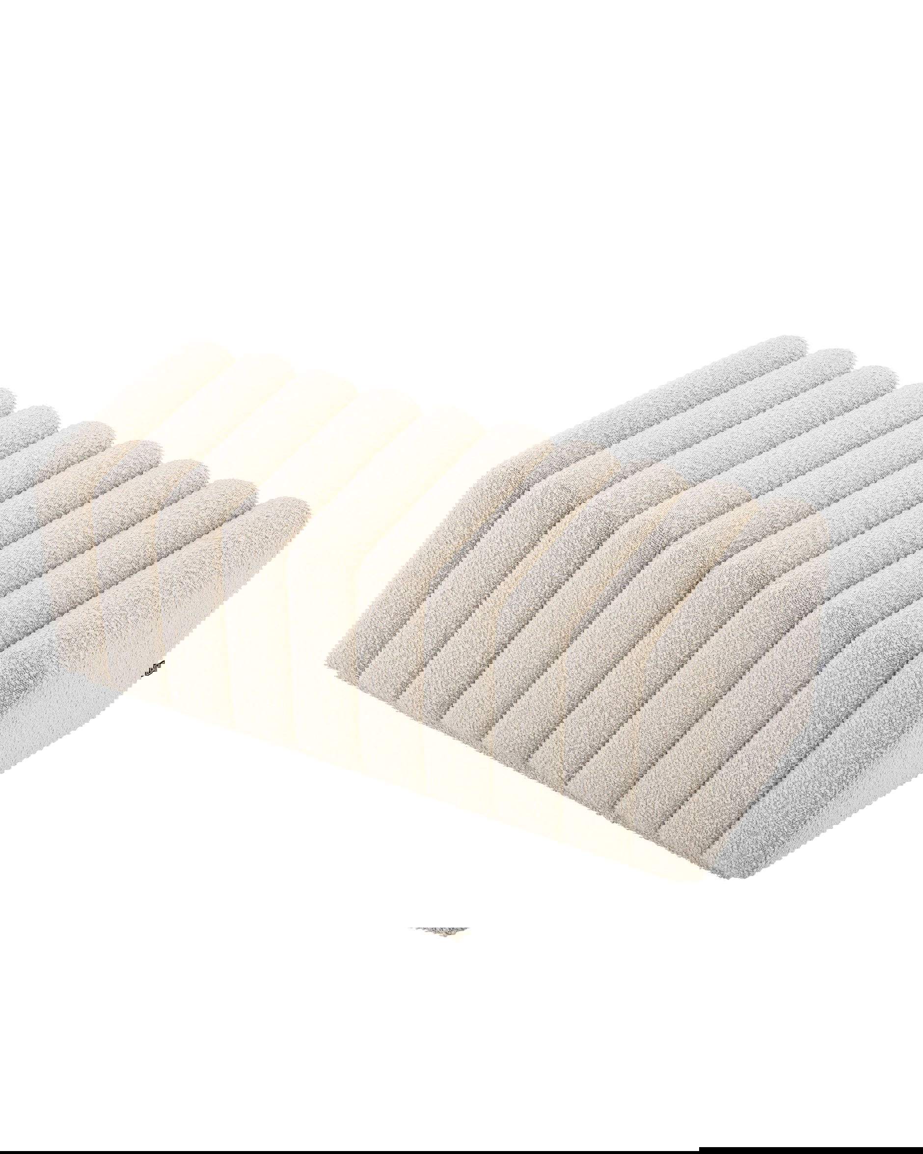 Bente bänk bouclé cream