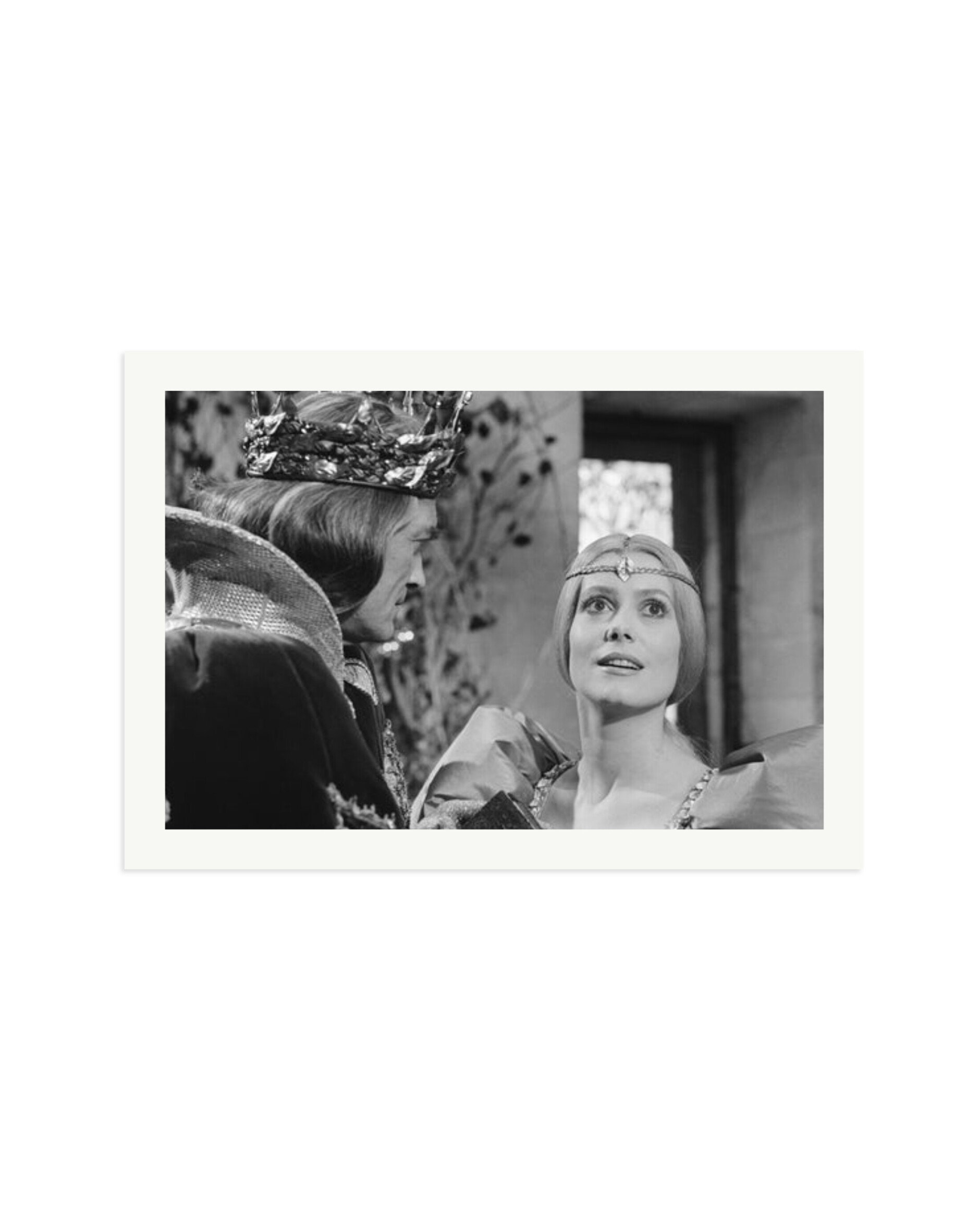 Marais and Deneuve on Set of Peau d'Ane Print Only / XXL