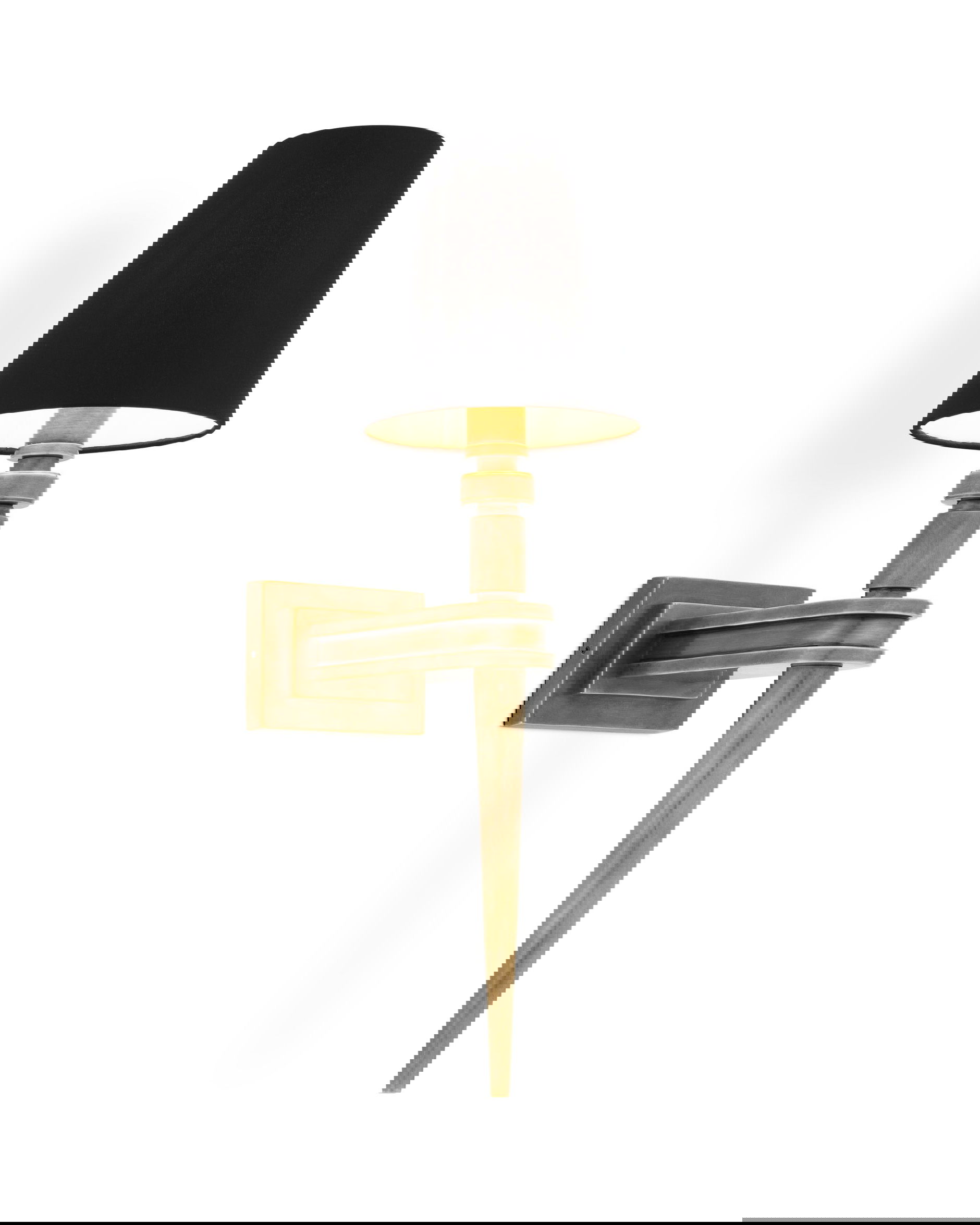 Waterloo vägglampa mässing/svart