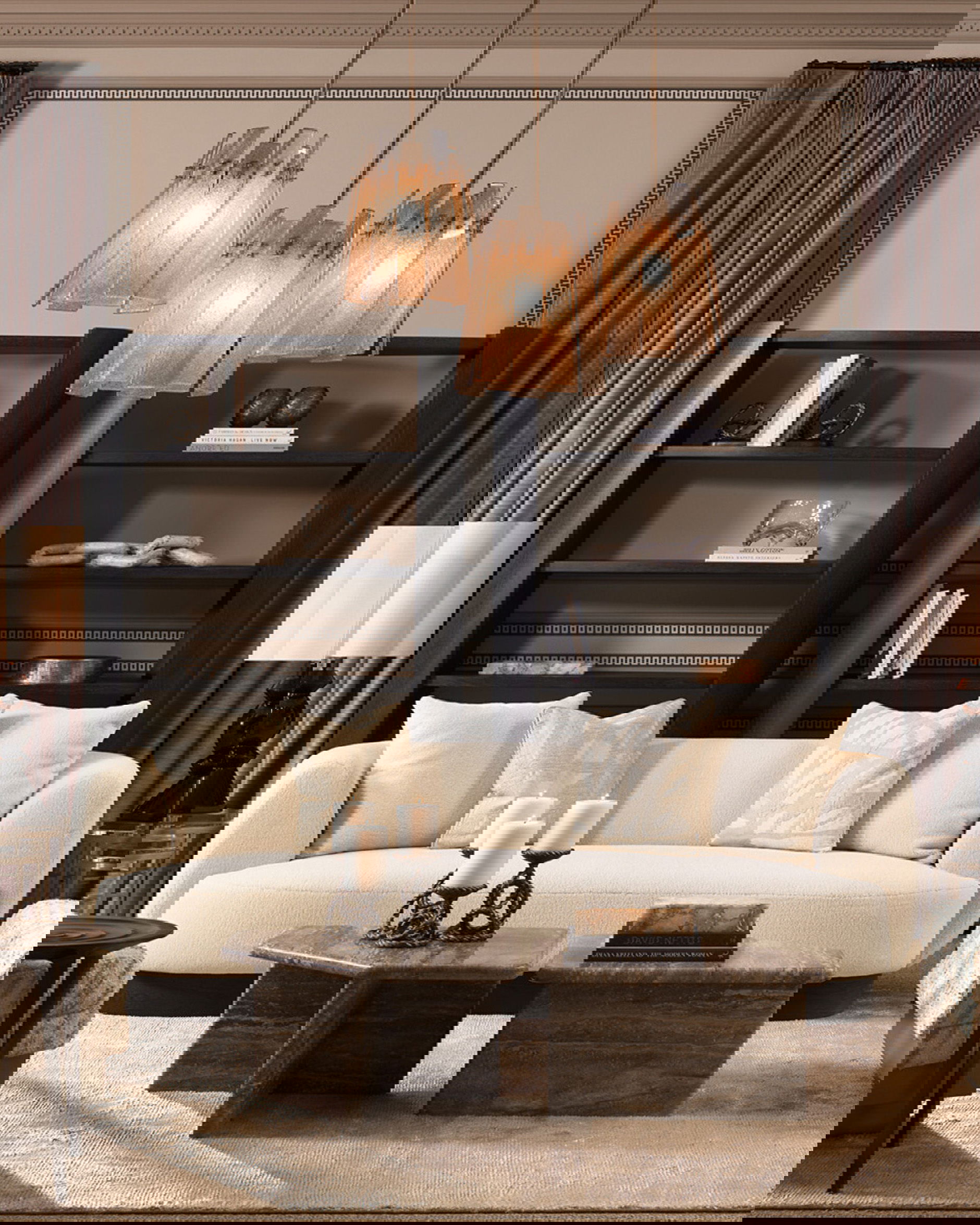 Ciro salontafel zilver travertin