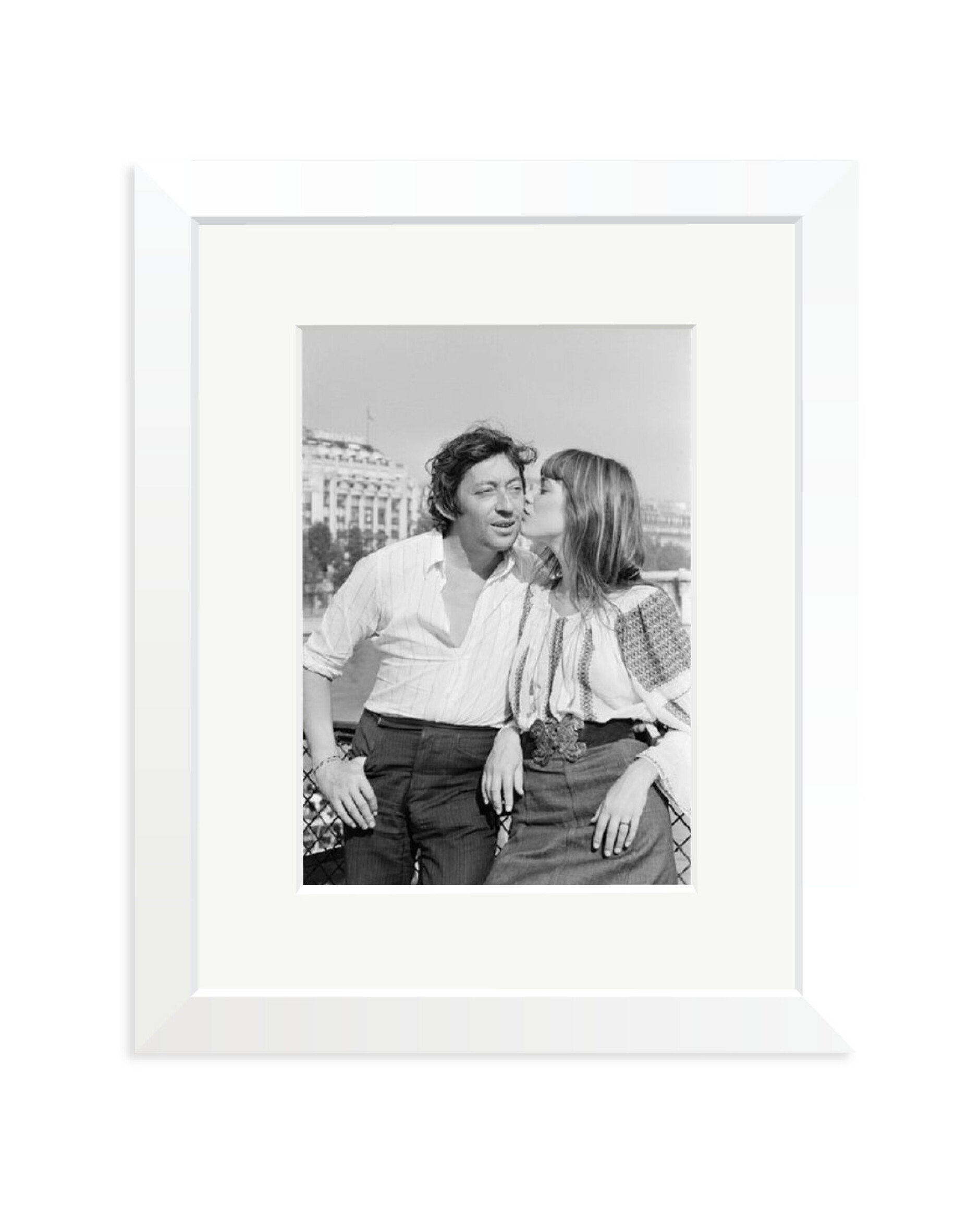 Gainsbourg and Birkin in Paris White / Small
