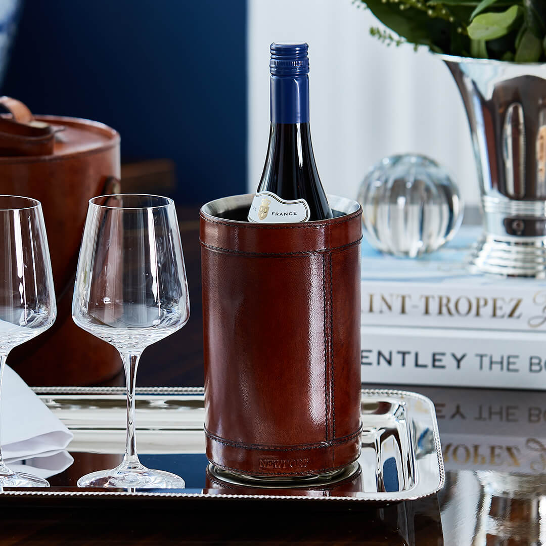 Kensington Wine Cooler Leather