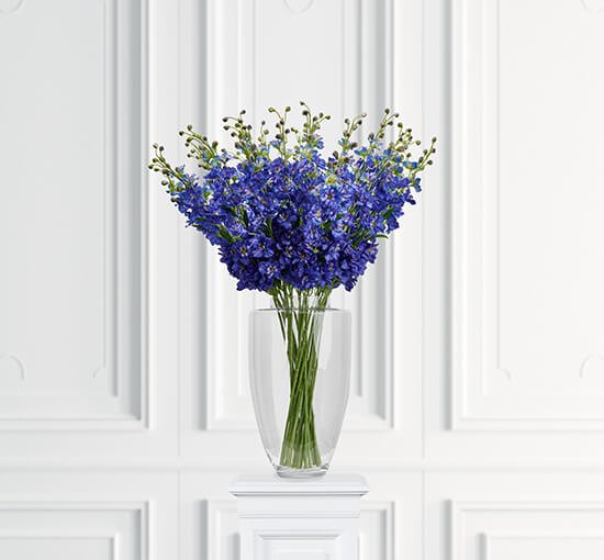 Lilla - Kunstig Delphinium stilk blå