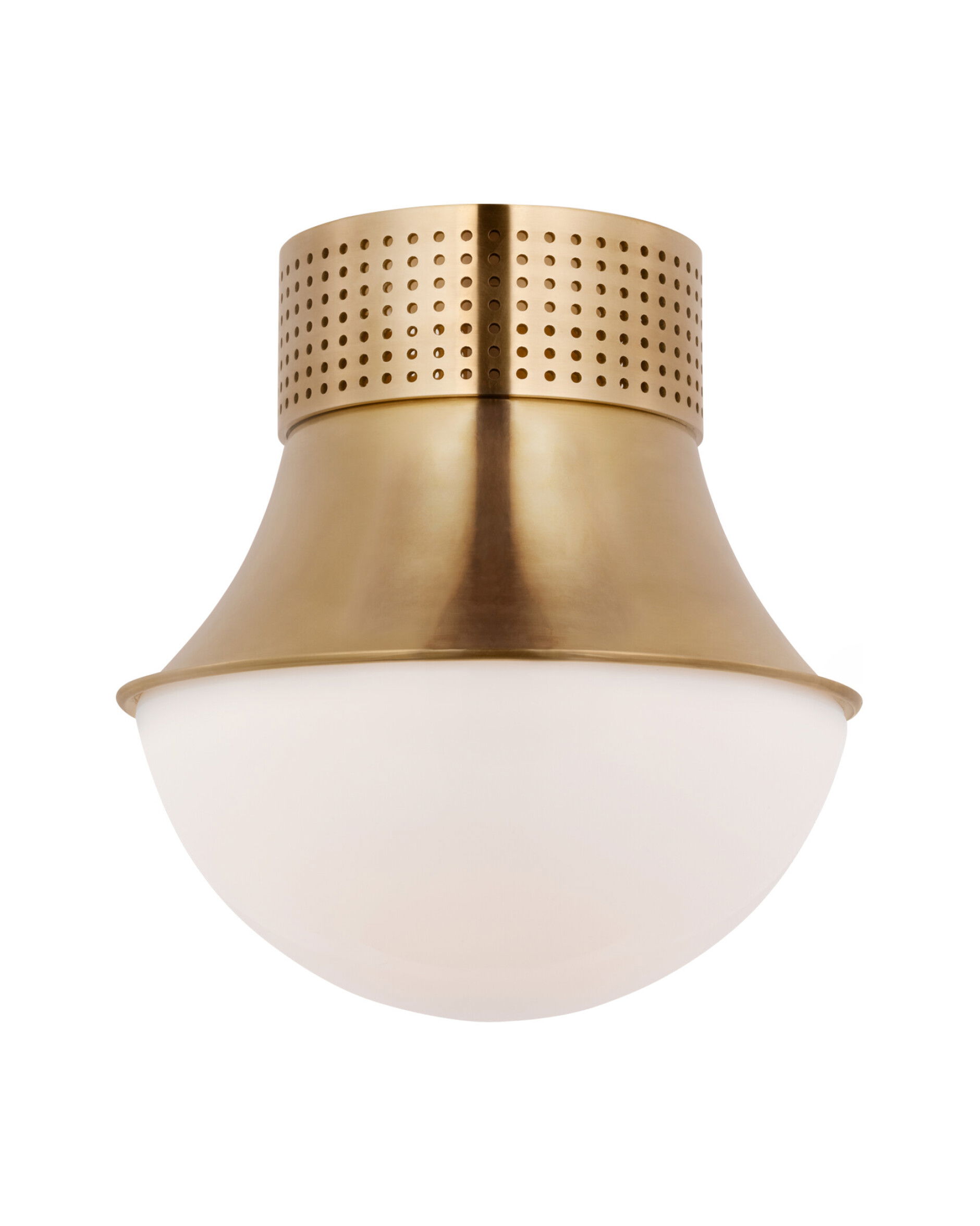 Precision 9" Flush Mount Antique-Burnished Brass