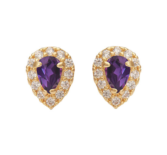 Amethyst - Bianca örhängen crystal
