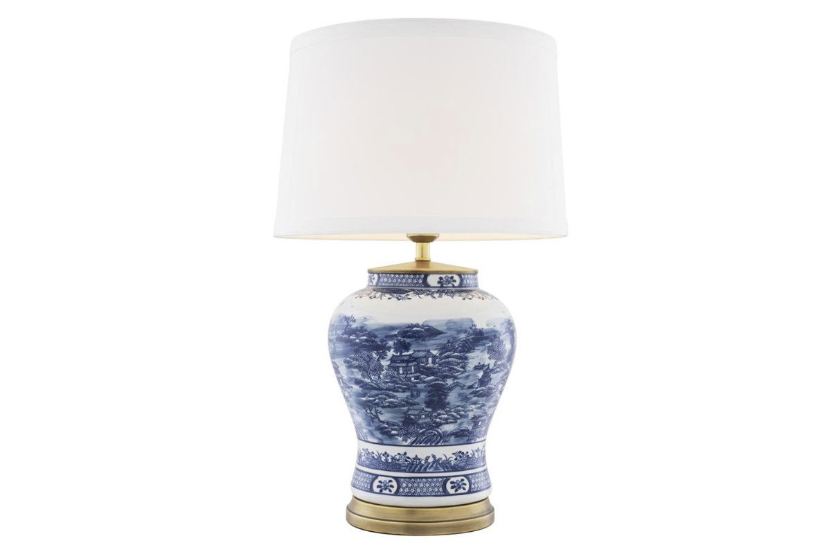 Bordslampa Chinese Blue