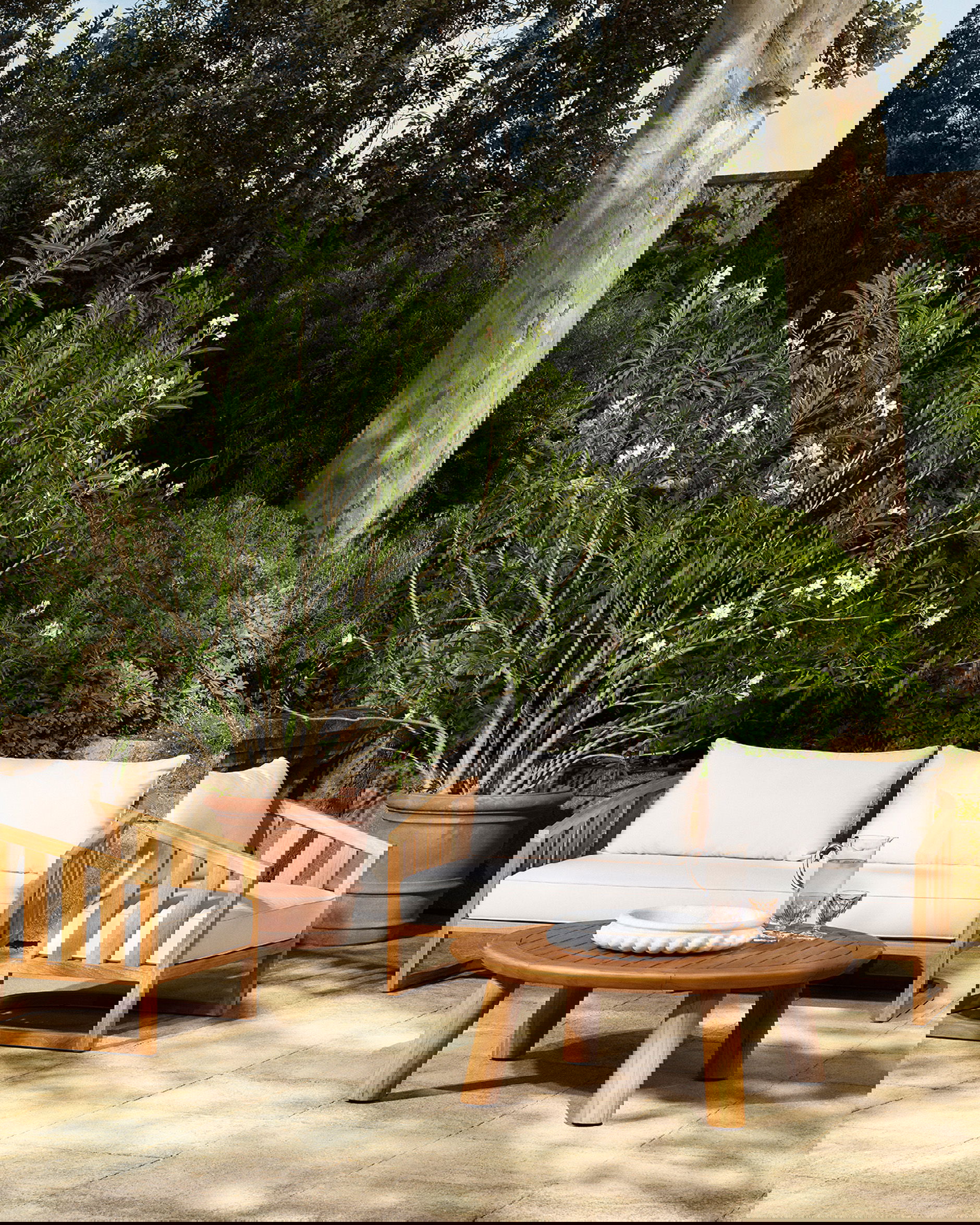 Weston coffee table in natural teak