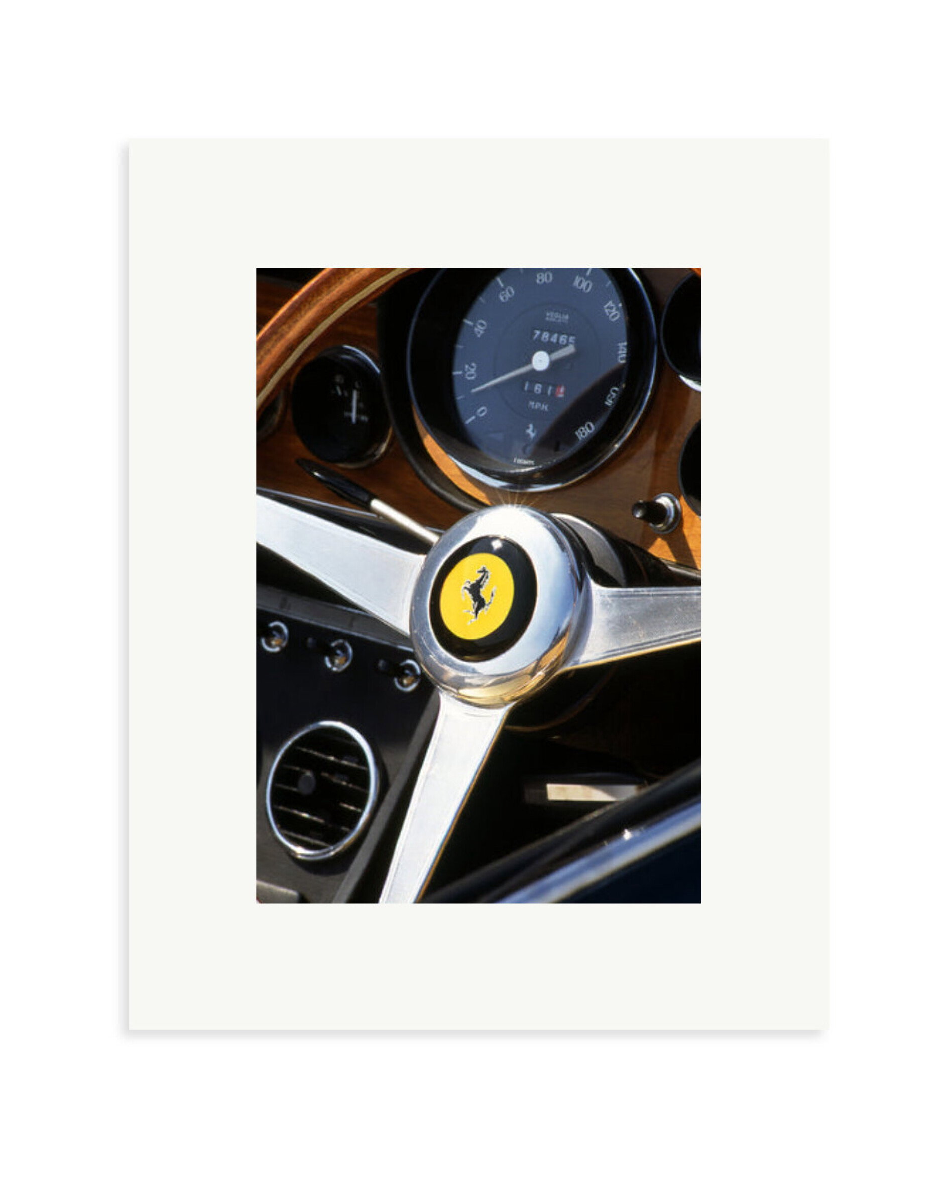 Ferrari Dashboard Print Only / Small