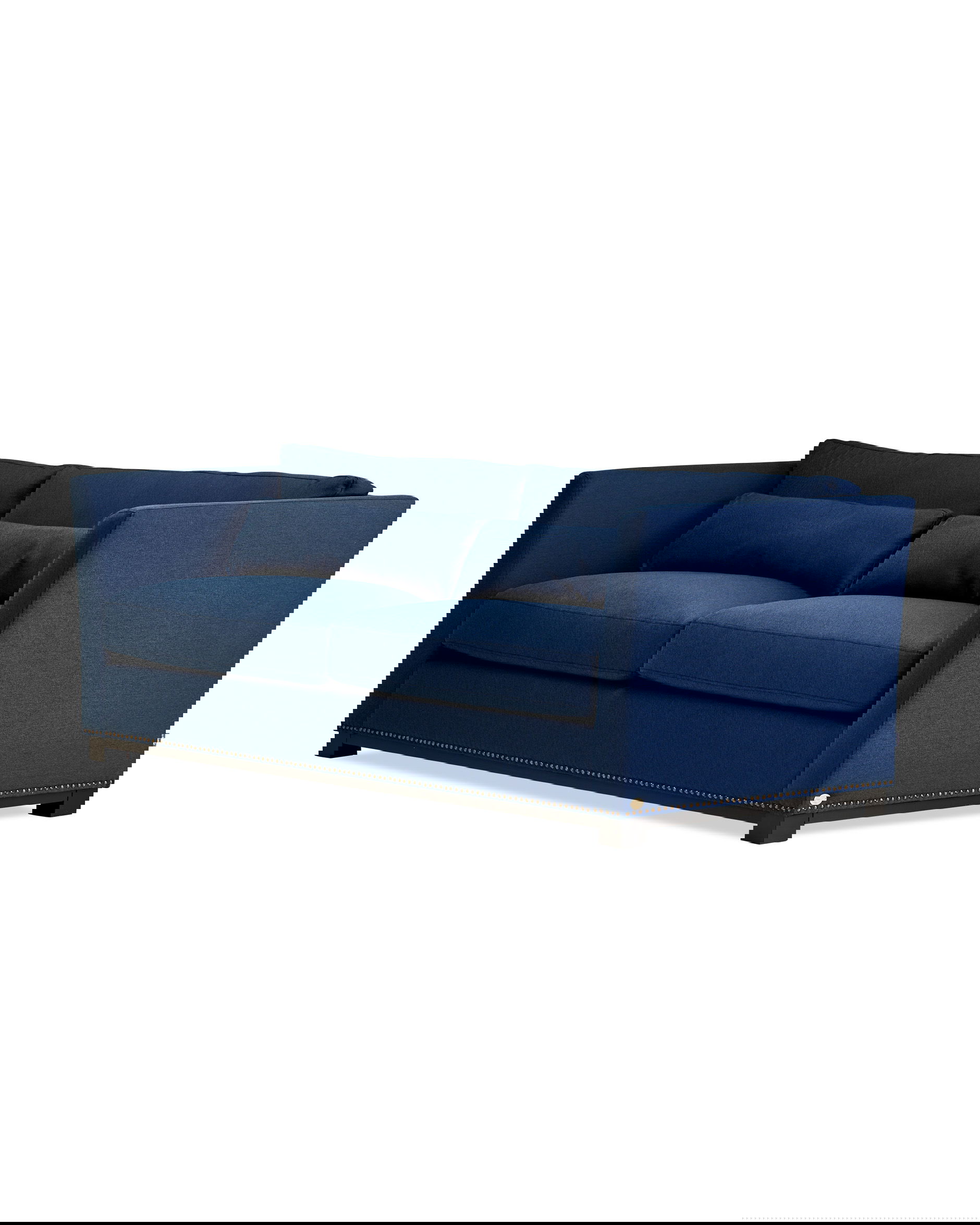 Madison soffa 3-sits indigo