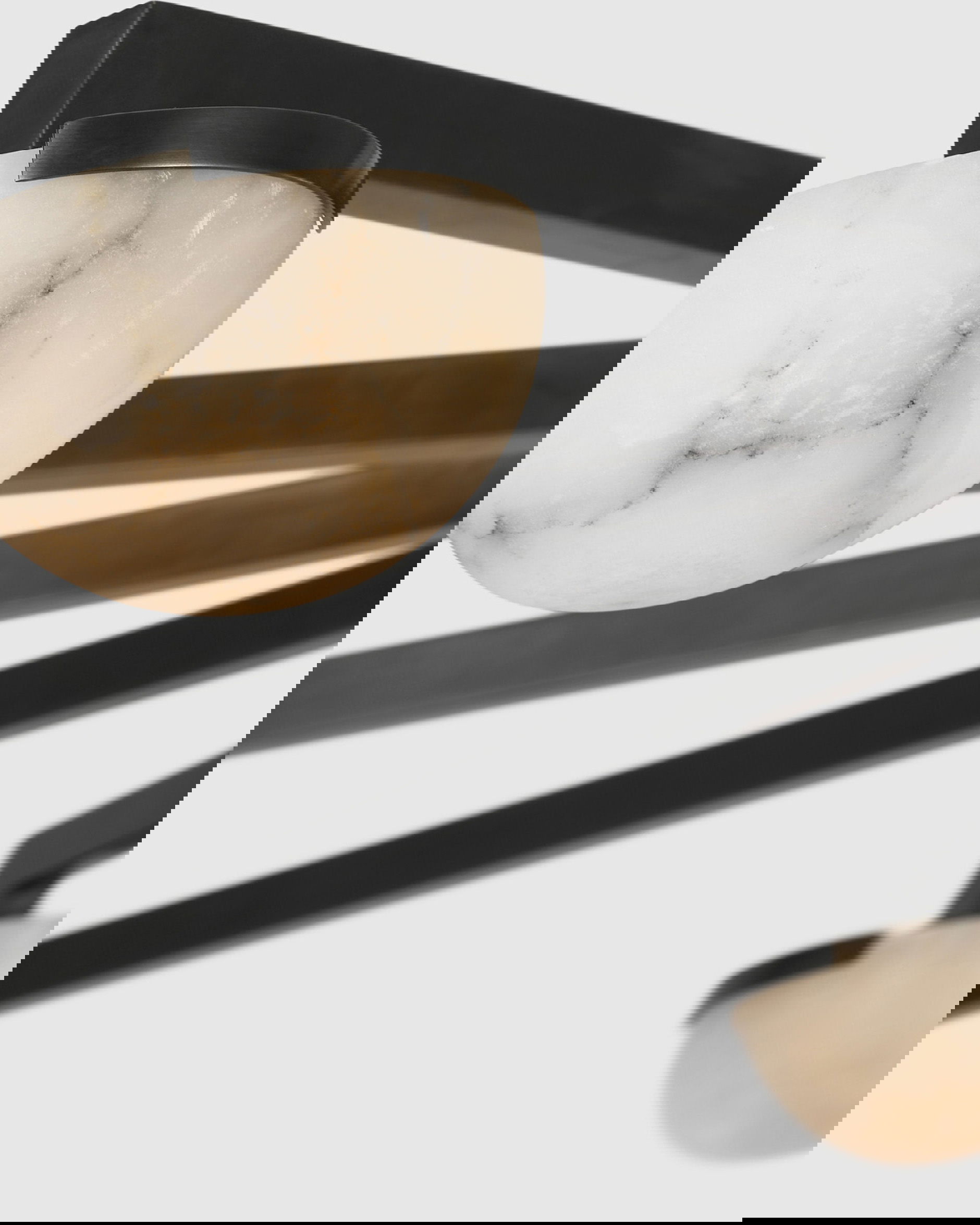 Pedra Grande Staggered Arm Flush Mount Bronze