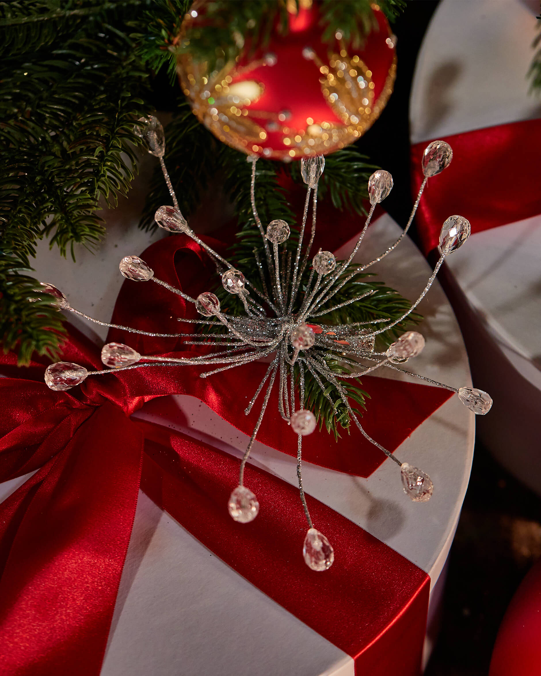 Kayden julgransdekoration clip silver