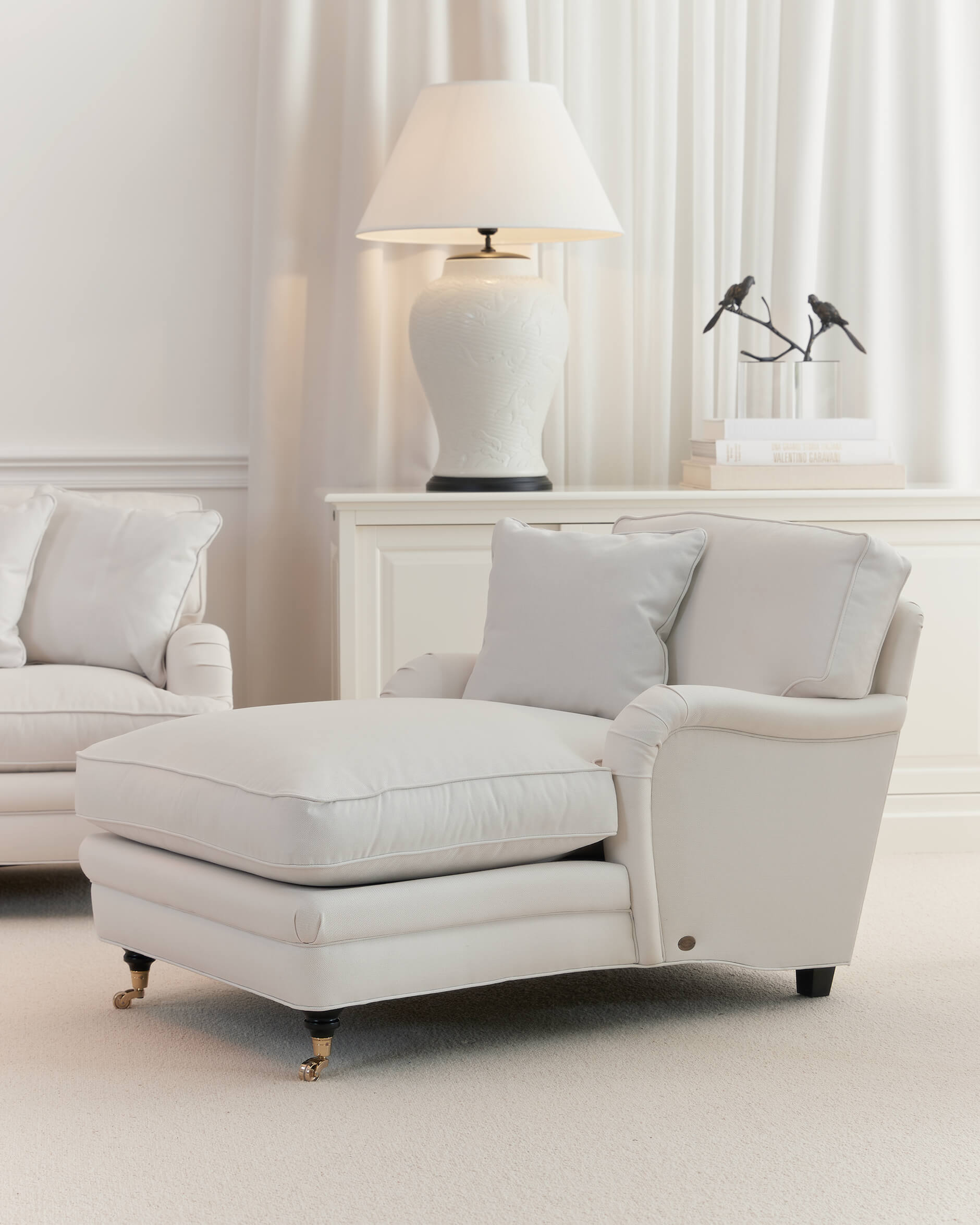 Howard Heritage schäslong off-white