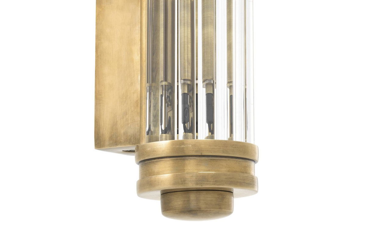 Gascogne vägglampa mässing