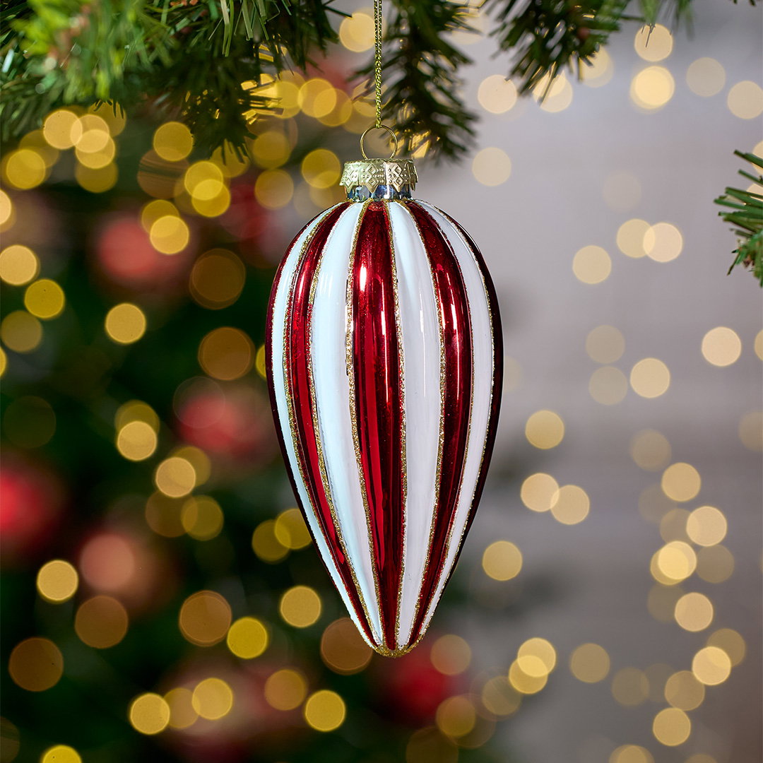 Luca Bauble Red/White