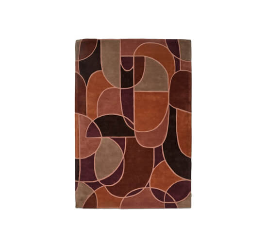 null - Modern Abstract tæppe multi rost