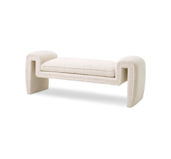 Tondo Bench Bouclé Cream