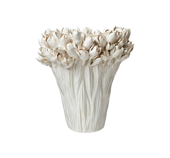 Gallipoli vase off-white