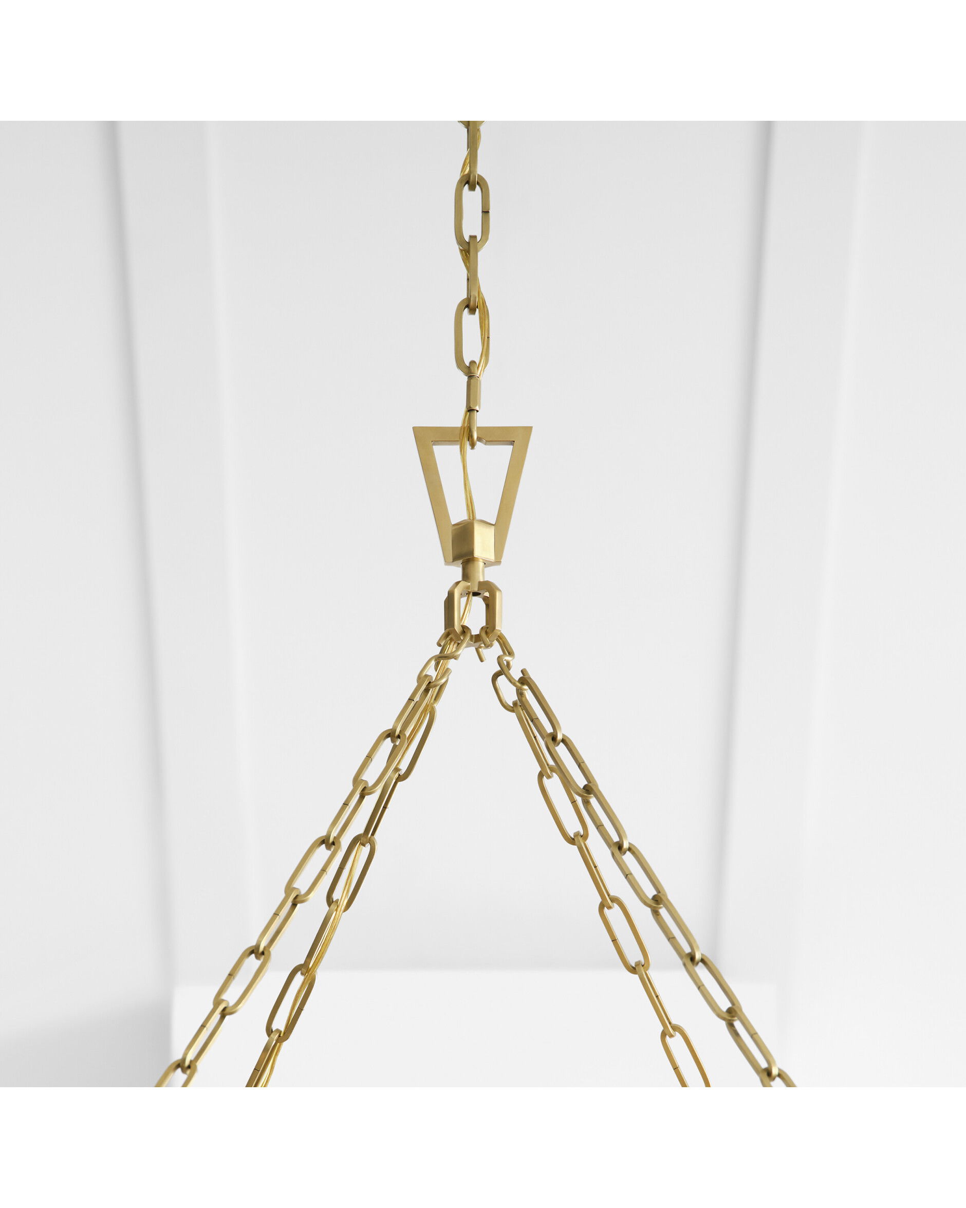 Darlana wrapped taklampa rund mässing L