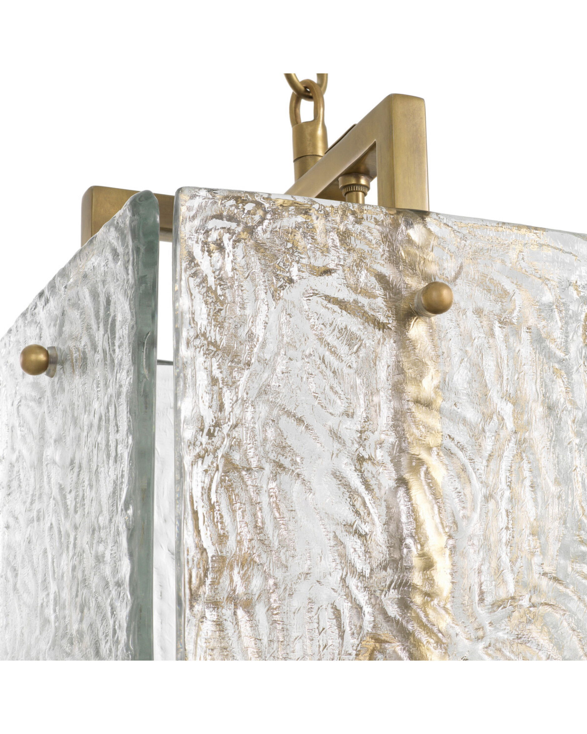 Solara plafondlamp messing